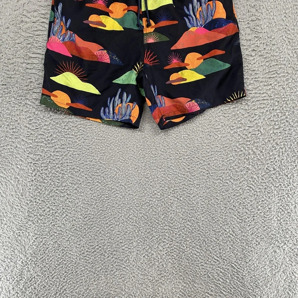 Scotch & Soda Swim Shorts Mens Medium Abel Macias‎ Desert Trunks Lined Beach